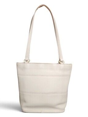COACH  Tribeca Tote Shoulder Bag  9098  Cream Ivory Leather Coach Purse